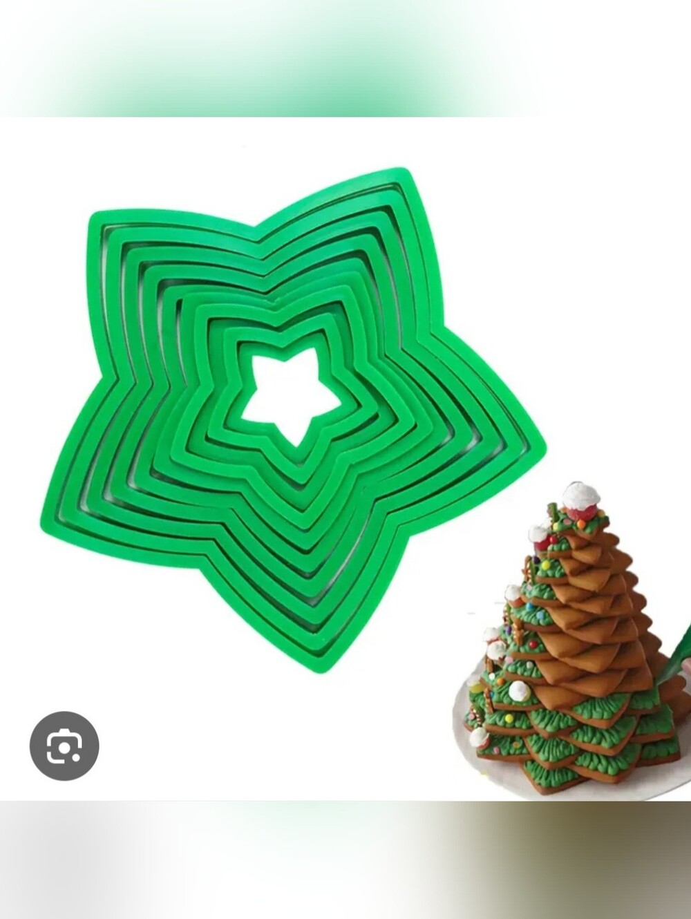Star Multi-Size Cookie Cutter Set - Green